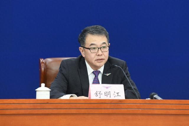 中国民航局安全总监舒明江。张哈斯巴根摄