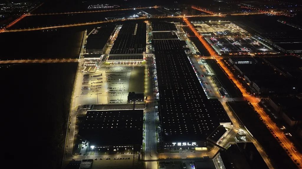 上海特斯拉超级工厂 资料图（视觉中国）