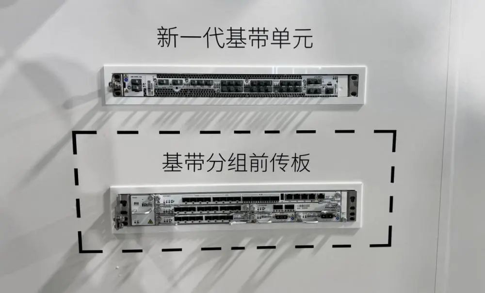 图：爱立信在2024年展出的新一代基带算力单元。