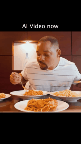 威尔·史密斯还给这个视频加上了“如今的AI视频”标题，让不少人信以为真