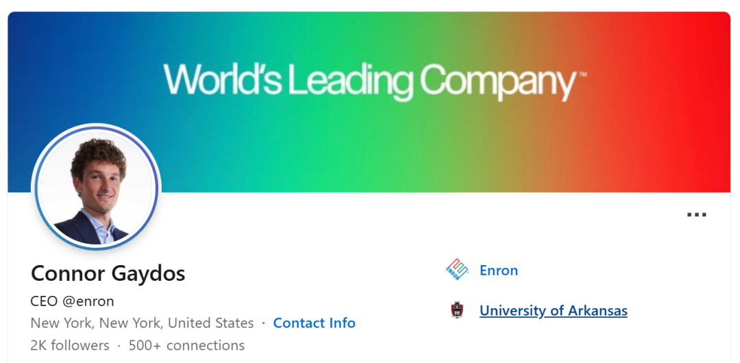 图 | 盖多斯的 LinkedIn（来源：LinkedIn）