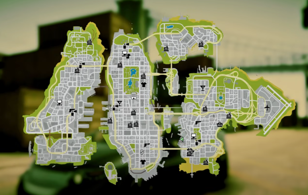 可以坐飞机或坐船抵达的自由城独立地图