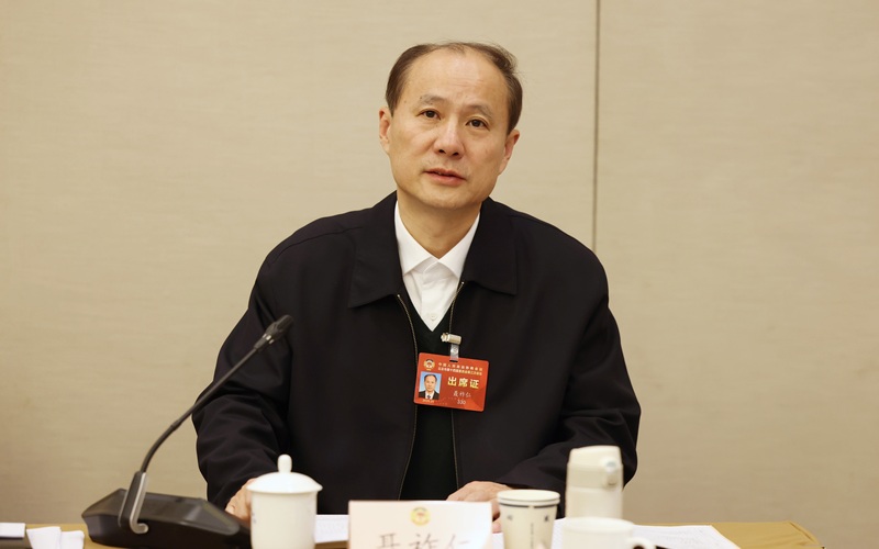 北京市政协常委、中国工程院院士、北京工业大学党委副书记、校长聂祚仁。 新京报记者王贵彬 摄