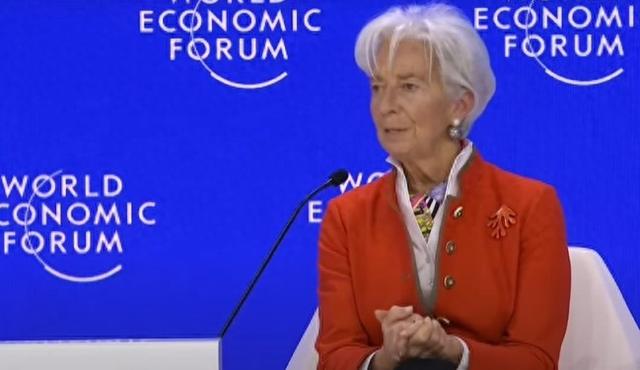 拉加德24日出席达沃斯经济论坛 视频截图