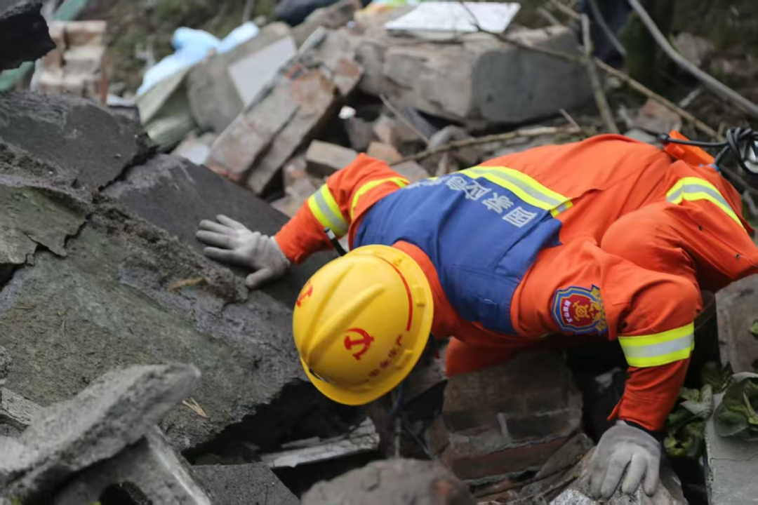 救援现场(省应急管理厅供图)