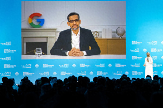 皮柴在世界政府峰会上的画面。图源：外媒