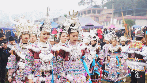 苗族百鸟衣（女装）。李彬华 胡兆双 摄制