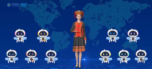 广西移动数字员工AI虚拟形象 张京燕摄