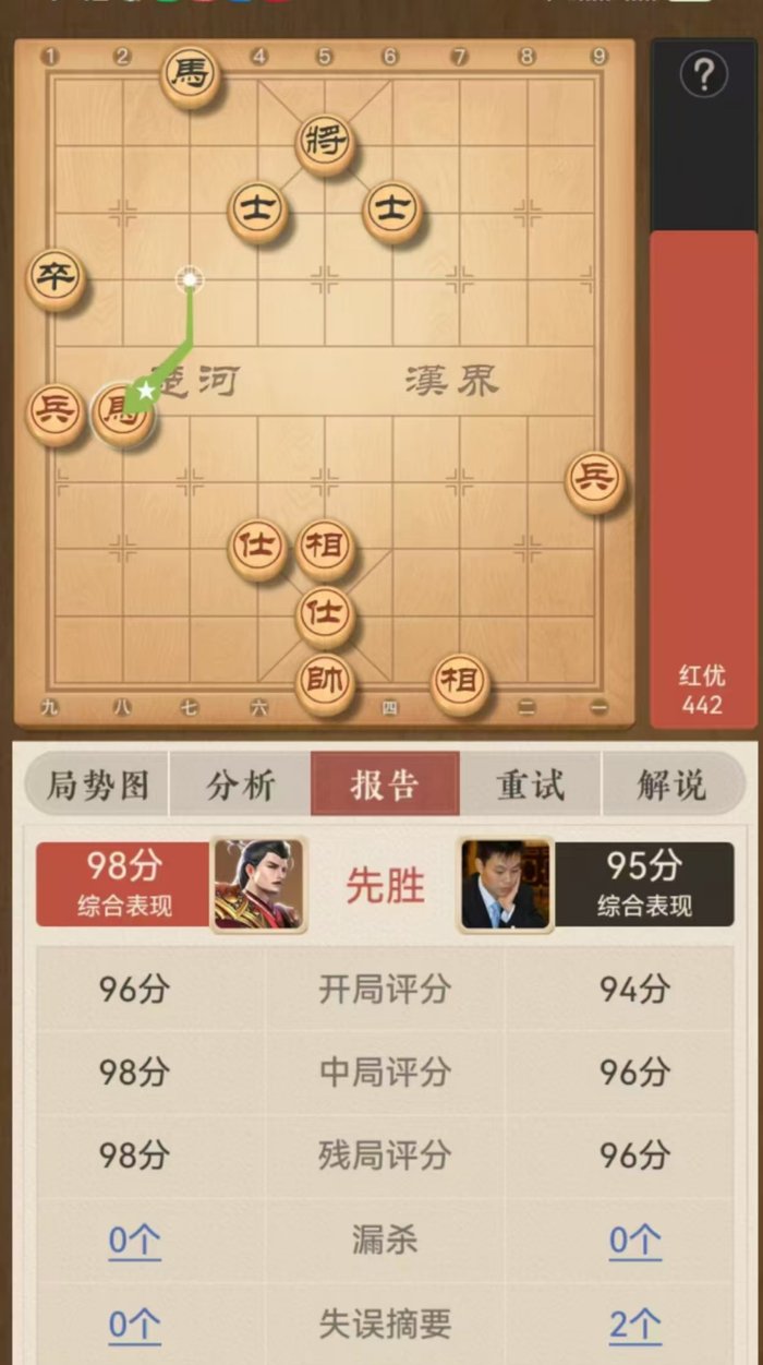 赵启太使用软件分析许银川与王天一对阵棋谱的结果。图片来源：赵启太