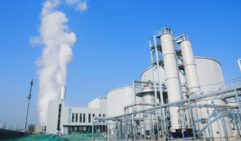 日前，北京高安屯厨余垃圾处理厂顺利完工。受访者供图