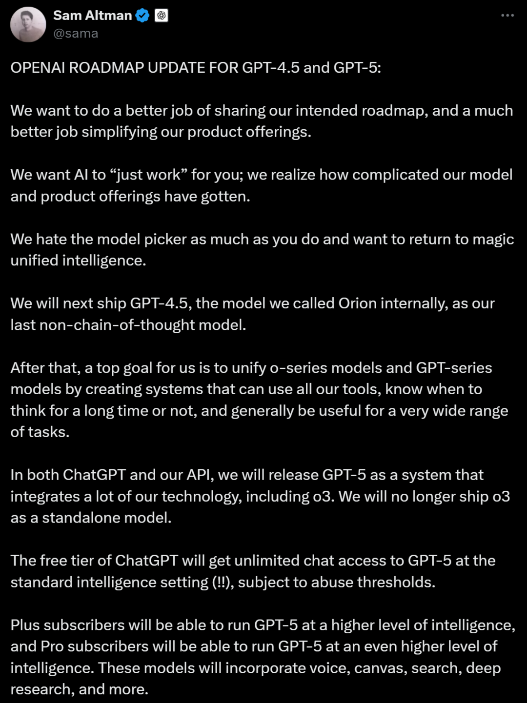 图 | OpenAI 的路线图（来源：资料图）