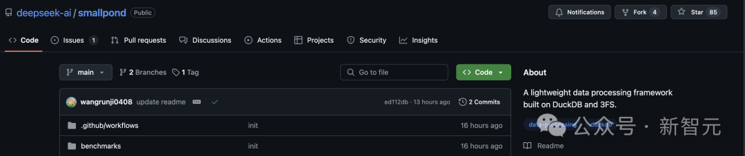 项目链接：https://github.com/deepseek-ai/smallpond