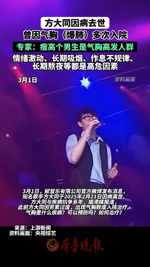 为什么高瘦男性容易得气胸|气胸|方大同_新浪新闻