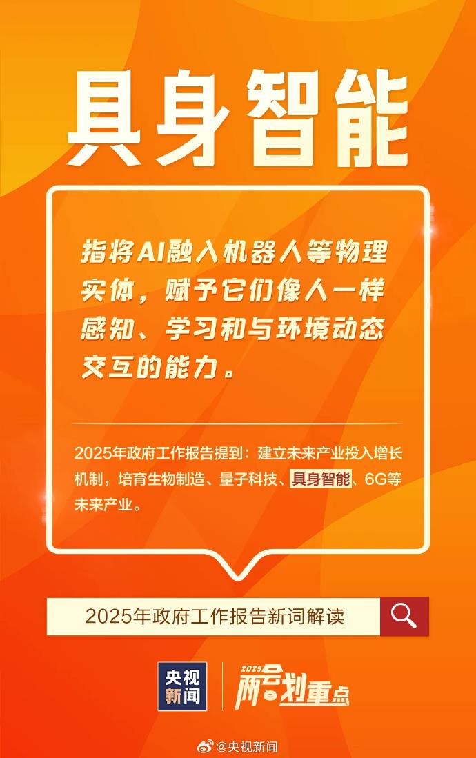 具身智能、瞪羚企业……这些进入政府工作报告的新词啥意思？|智能_新浪财经_新浪网