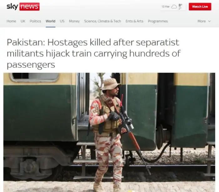 巴军狙击手。图/英国天空电视台