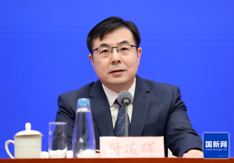 国家统计局新闻发言人、国民经济综合统计司司长付凌晖（徐想 摄）