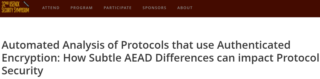 图 | 相关论文（来源：32 届 USENIX Security Symposium 会议）