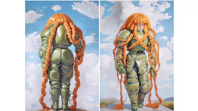 佳士得拍品、艺术家霍利·赫恩登和马特·德赖赫斯特的AI作品《嵌入研究1&2》。图片来源 美国“Raw Story”新闻网