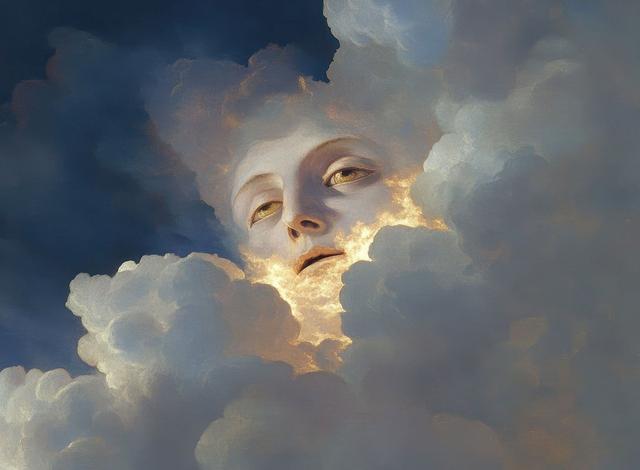 佳士得拍品、艺术家“Keke”的AI作品《金色的呼吸》。图片来源 英国《艺术新闻报》