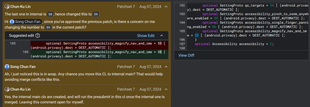 图丨上述合并冲突（来源：Android Authority）