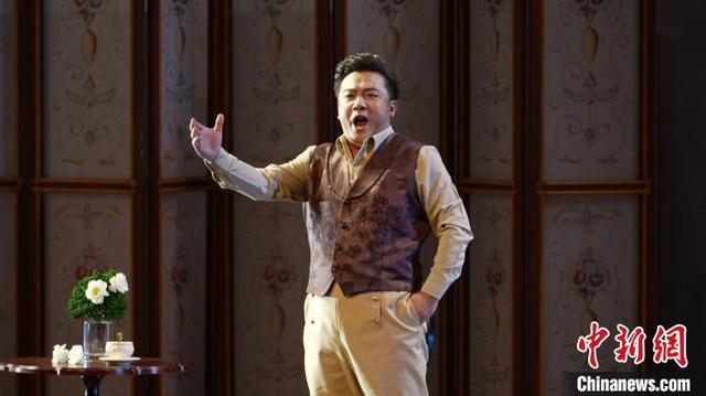 《茶花女》剧照。 郑州大学河南音乐学院供图