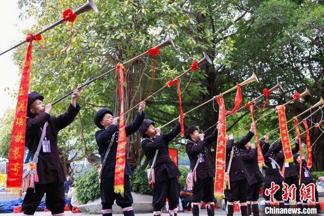 图为凌云县瑶族长号。广西壮族自治区文化和旅游厅 供图