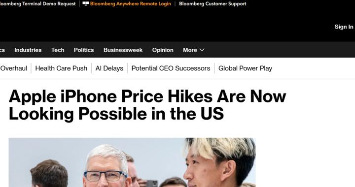 苹果公司不太可能在美国组装iPhone，因成本过高