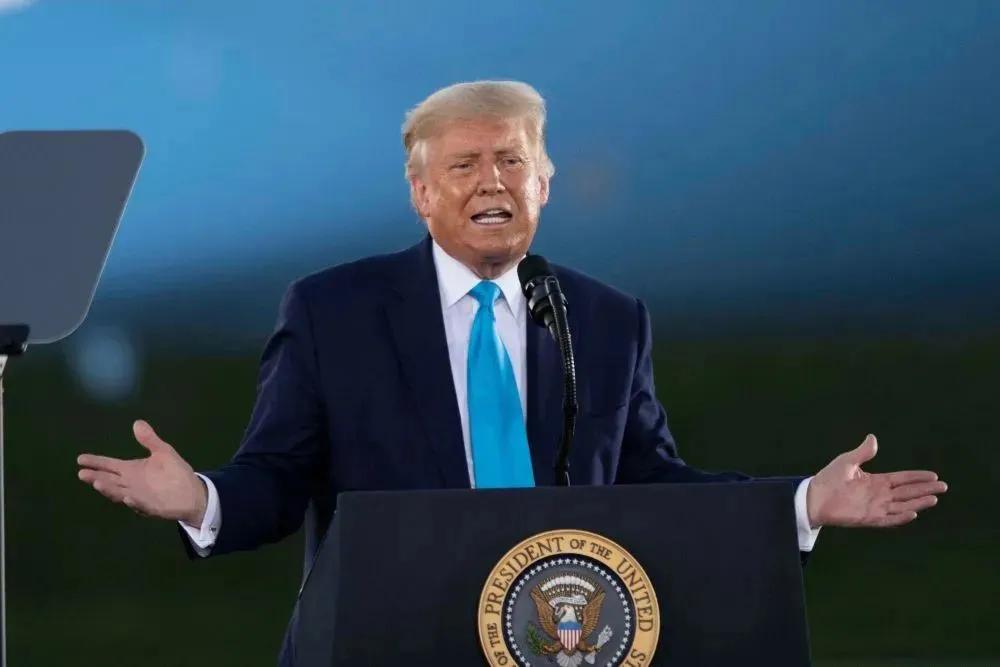 特朗普 / 新华社记者 刘杰 摄