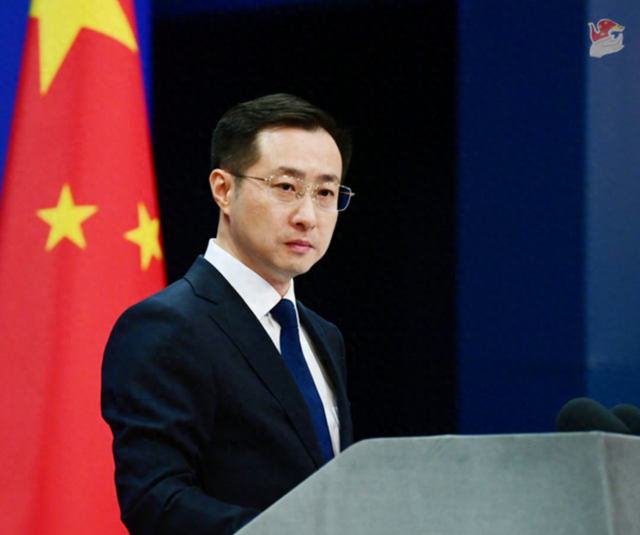 外交部发言人林剑。图片来自外交部