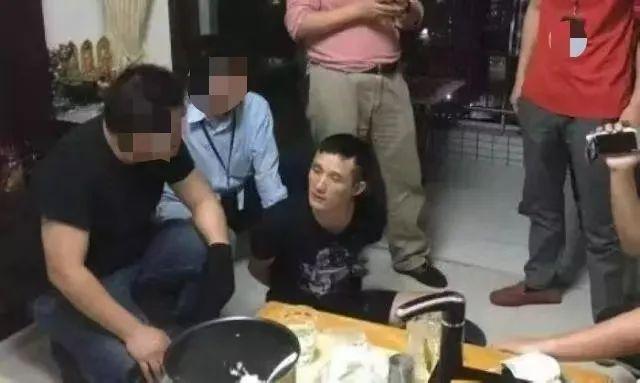 ▲李俊鹏落网时的照片