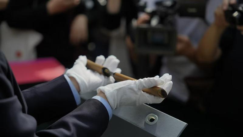 埃文·凯尔（Evan Kail）捐赠的日军军刀。受访者供图