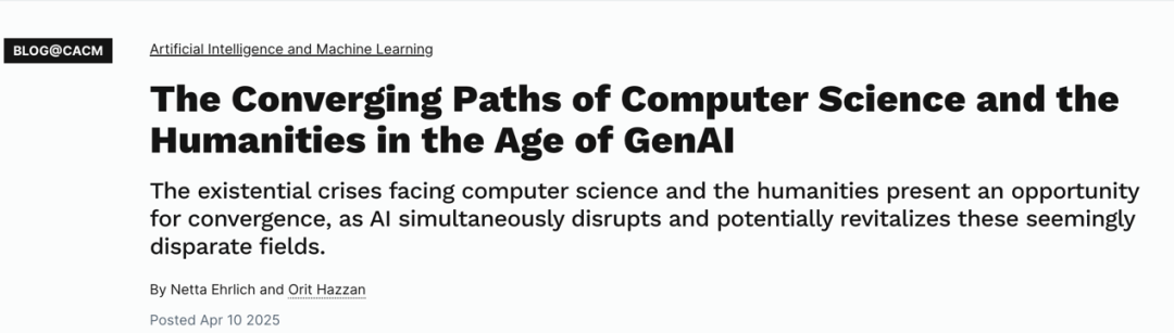 图丨相关博文（来源：Communications of the ACM）