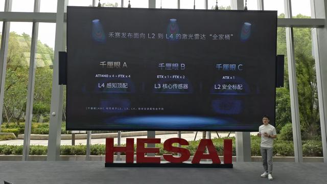 禾赛科技“千厘眼”解决方案 观察者网摄