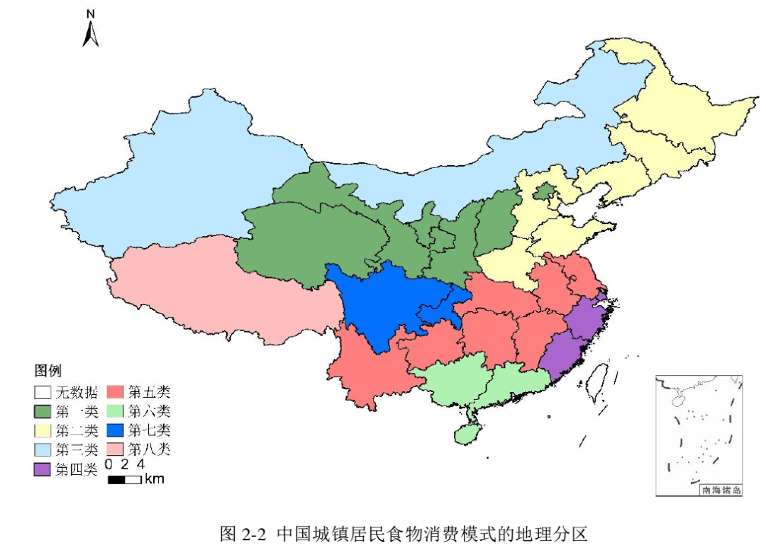川渝地区肉类及食用油消费量仍位列前茅。（图/参考文献[7]）