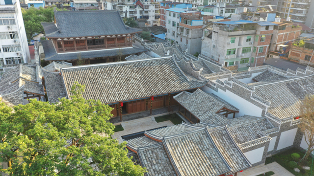 建安书院航拍图。新华网发（葛悦月 摄）