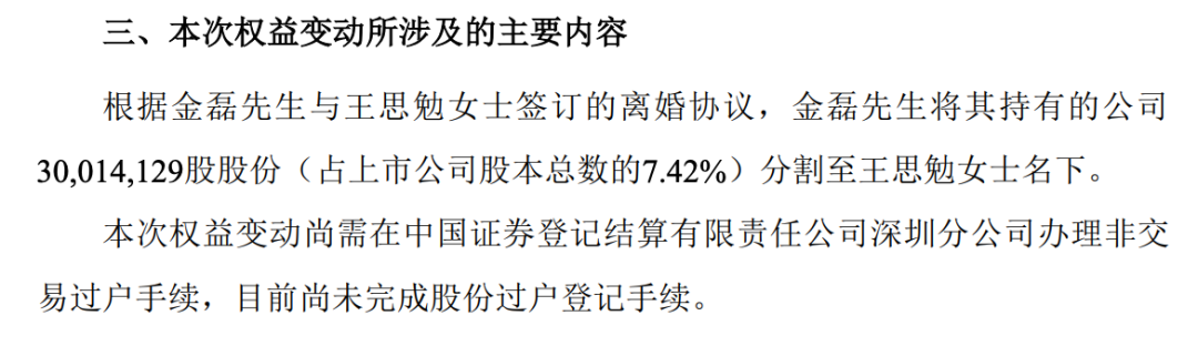 （长春高新公告截图）