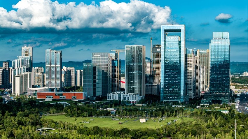 天府中央商务区鸟瞰图