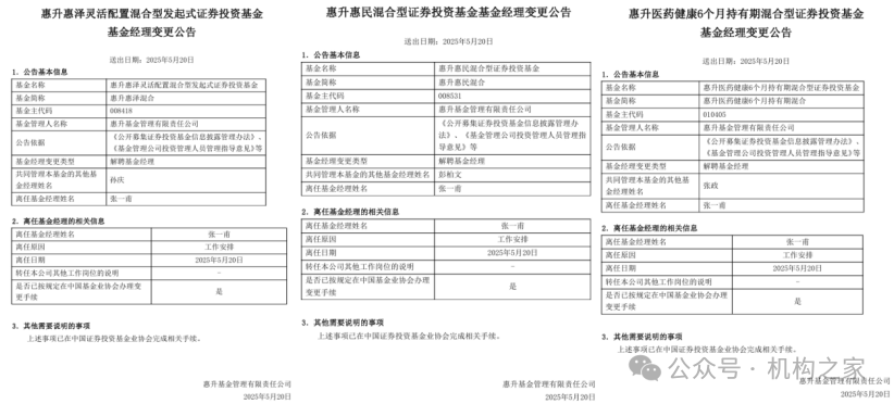 图片来源：惠升基金公司官网