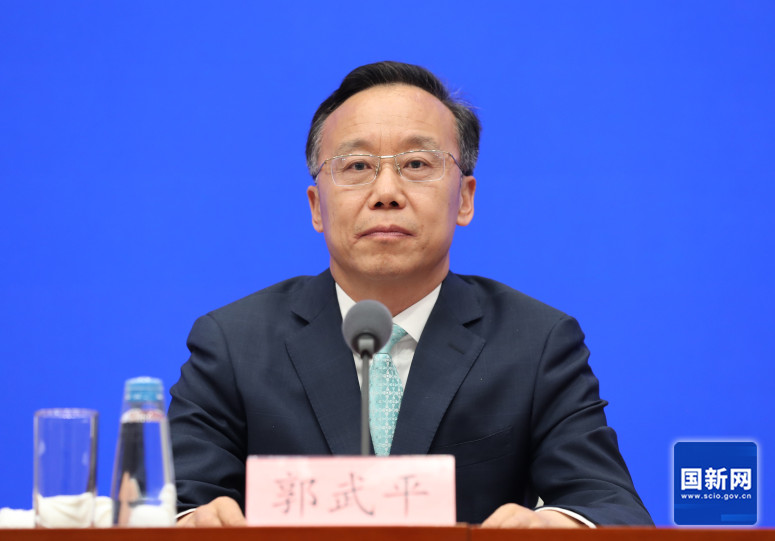 金融监管总局新闻发言人、政策研究司司长郭武平（徐想 摄）