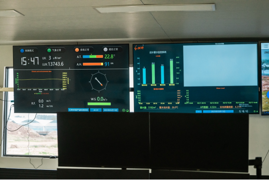 （东兴市红树林农业有限公司的智慧农业总控室）