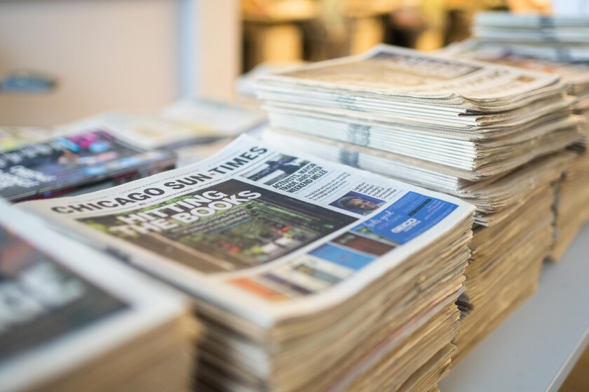 图源：《芝加哥太阳报》网站。