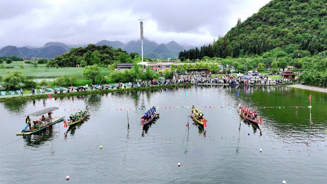 普者黑龙舟赛事。赖春富 摄
