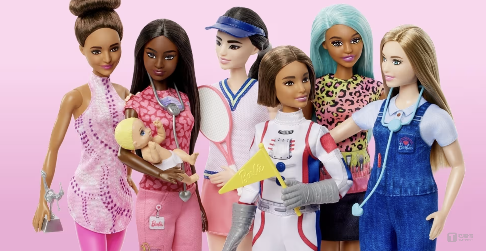 “你可以成为任何人”一直是芭比的宣传口径，图片来源：美泰官网