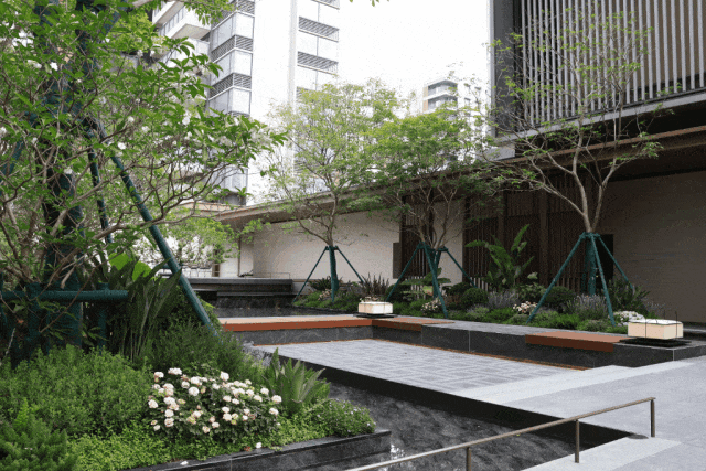 越秀·天悦云啟园林实景图