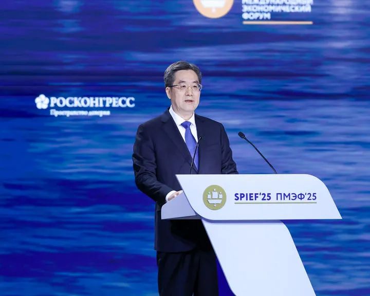 丁Xuexiang参加了圣彼得堡的第28国际经济论坛，并