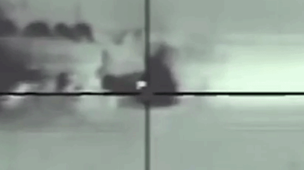 △以军此前发布的袭击伊朗境内防空系统画面