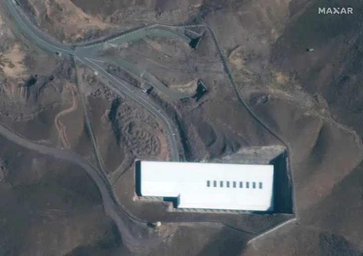 伊朗福尔多核设施资料图片。新华社/美联