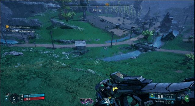 任务导航以一条动态引导线清晰地展示在场景中