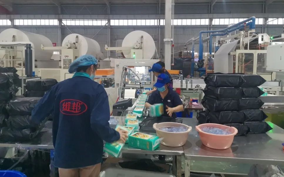 维邦工厂生产打包发货一体流水线