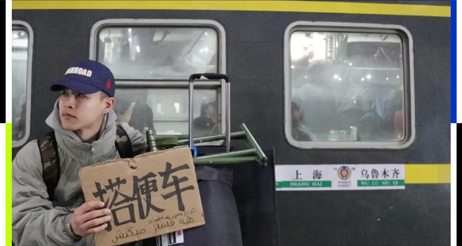 一个日本学生从南京乘出租车到乌尔姆基